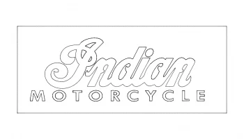 Макет "Логотип индийского мотоцикла"