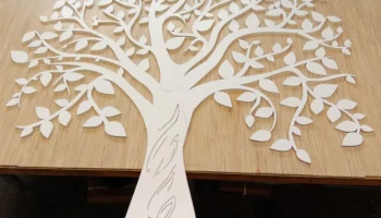 Макет "Шаблон настенного декора дерева"