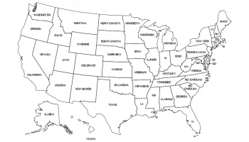 Layout "Map of the US states"