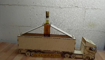 Макет "Деревянная подарочная коробка грузовик"