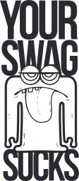 Макет "Дизайн футболки Swag" 0