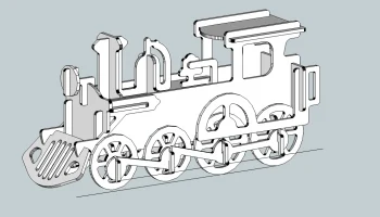 Макет "3d модель локомотива"