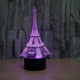Эйфелева башня декор 3d светодиодный ночник 0