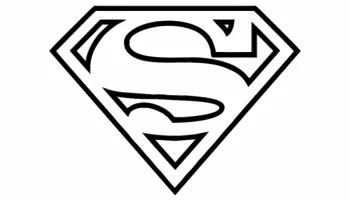 Макет "Супермен логотип"