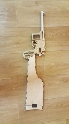 Макет "Mauser c96 с деревянной кобурой игрушечный пистолет" 1