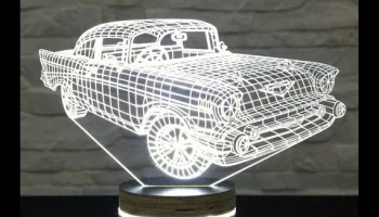 Макет "Автомобильный 3d светодиодный ночник"