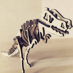 Макет "Деревянная головоломка скелет динозавра" 2