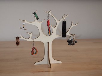 Макет "Деревянное дерево подставка для украшений держатель для колец" 0