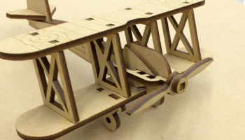 Макет "Самолет 0,125 дюйма деревянный игрушечный самолет"