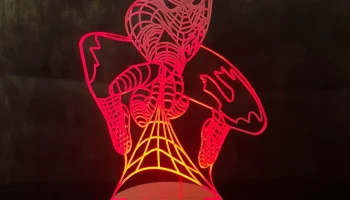 Макет "Человек-паук светодиодный ночник 3d лампа"
