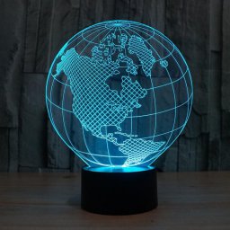 Макет "Глобус 3d иллюзионная лампа" 0