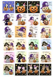 Коллекция милых персонажей на Хэллоуин 0
