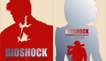 Макет "Bioshock infinite elizabeth плакат вектор"
