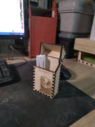 Макет "Деревянный портсигар коробка для сигарет" 0