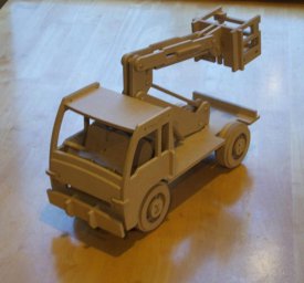 Макет "Деревянный вишневый пикап грузовик детская игрушка грузовик установленный воздушная ра" 0