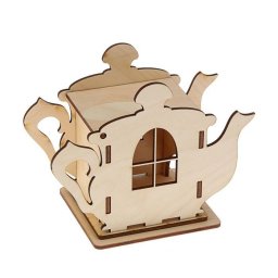 Макет "Деревянный чайник в форме чайного домика диспенсер для чайных пакетиков" 0