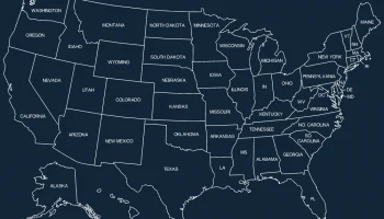 Макет "Карта 50 штатов США" #491172387