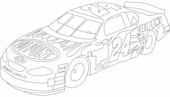 Макет "Dupont chevy 24 lineart"