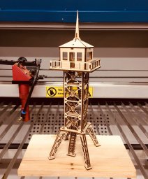 Макет "Военная наблюдательная башня 3d деревянная модель" 2