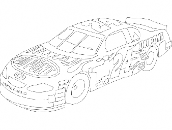 Макет "Dupont chevy 24 lineart" 0