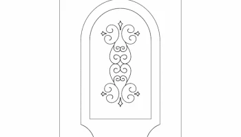 Макет "Дизайн двери арка 2"