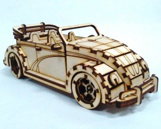 Макет "Игрушечный автомобиль Volkswagen beetle кабриолет" 0