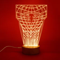 Макет "Костюм человека-паука 3d иллюзионная лампа" 0