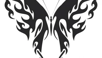 Племенная бабочка векторное искусство 41