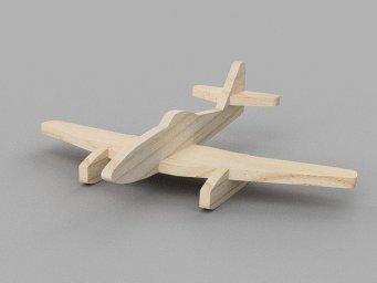 Макет "Самолет messerschmitt me 262 деревянная модель svg файл" 1