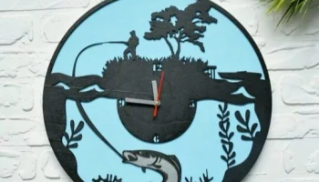 Макет "Часы для рыбака"