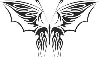 Племенная бабочка векторное искусство 12