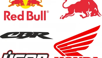 Макет "Набор векторов логотипа Red Bull honda cbr"