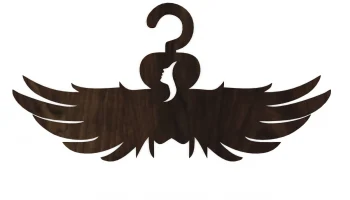 Макет "Вешалка для одежды в форме крыльев ангела"