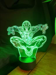 Макет "Иллюзорная лампа Spiderman 3d" 0