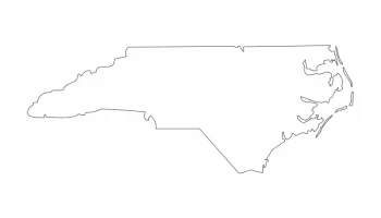 Макет "Карта Северной Каролины"