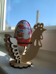 Макет "Деревянная подставка для пасхальных яиц украшение для вечеринки" 0