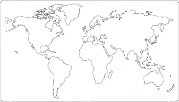 Макет "Карта мира" #8719047627