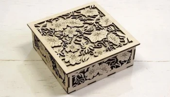 Макет "Резная подарочная коробка декоративная коробка для угощений"