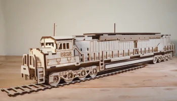 Макет "Железнодорожный локомотив двигатель 3d головоломка 3 мм"