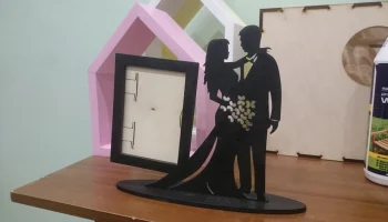 Макет "Подставка для фотографий влюбленной пары"
