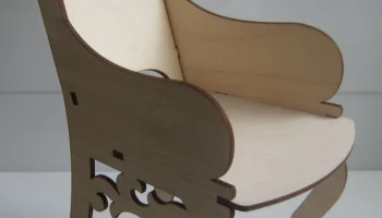 Макет "Деревянная мебель стулья планы"
