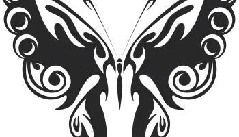 Племенная бабочка векторное искусство 47