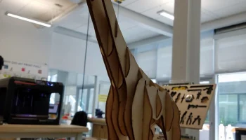 Макет "Шаблон 3d-модели жирафа"