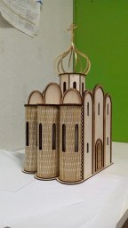 Макет "Церковь Покрова на Нерли деревянная модель" 0