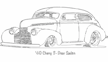 1940 шевроле 2 дверный седан