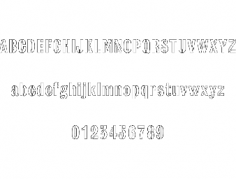 Макет "Армейский трафаретный шрифт" #7904536128 0