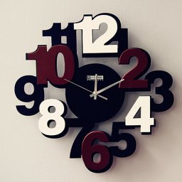 Макет "Современные настенные часы с жирными цифрами" 3