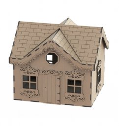 Современный деревянный игрушечный домик деревянный кукольный домик 0