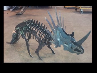 Макет "Трицератопс динозавр 3d пазл" 0