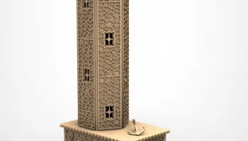 Макет "Деревянный маяк 3d модель"